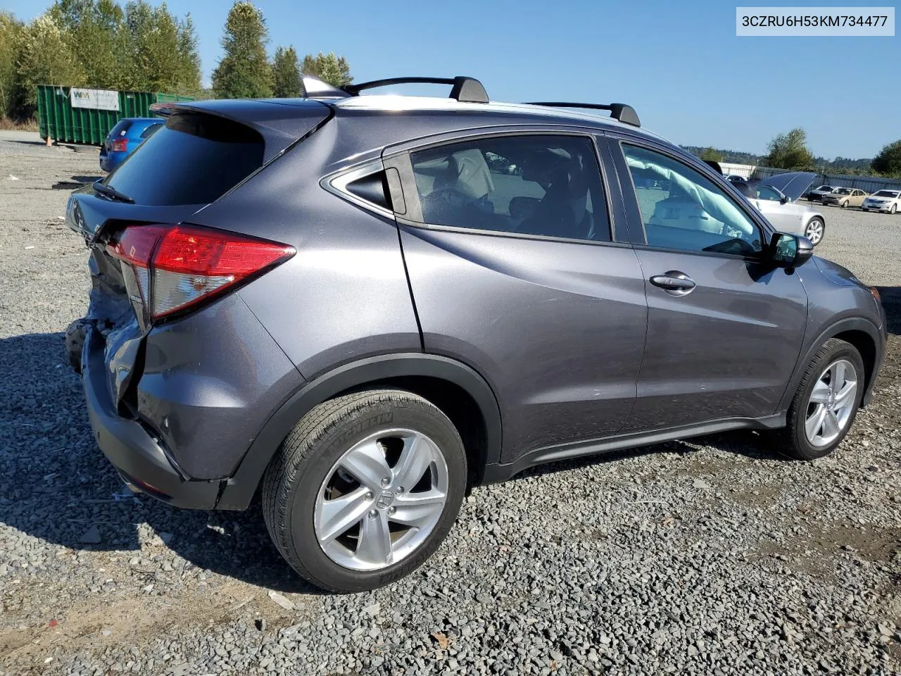 2019 Honda Hr-V Ex VIN: 3CZRU6H53KM734477 Lot: 69629764