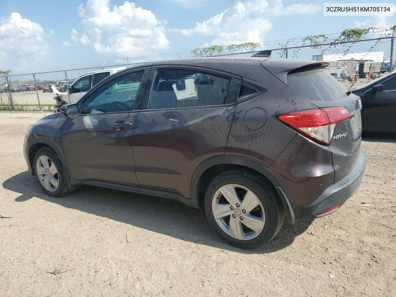 2019 Honda Hr-V Ex VIN: 3CZRU5H51KM705134 Lot: 70244194