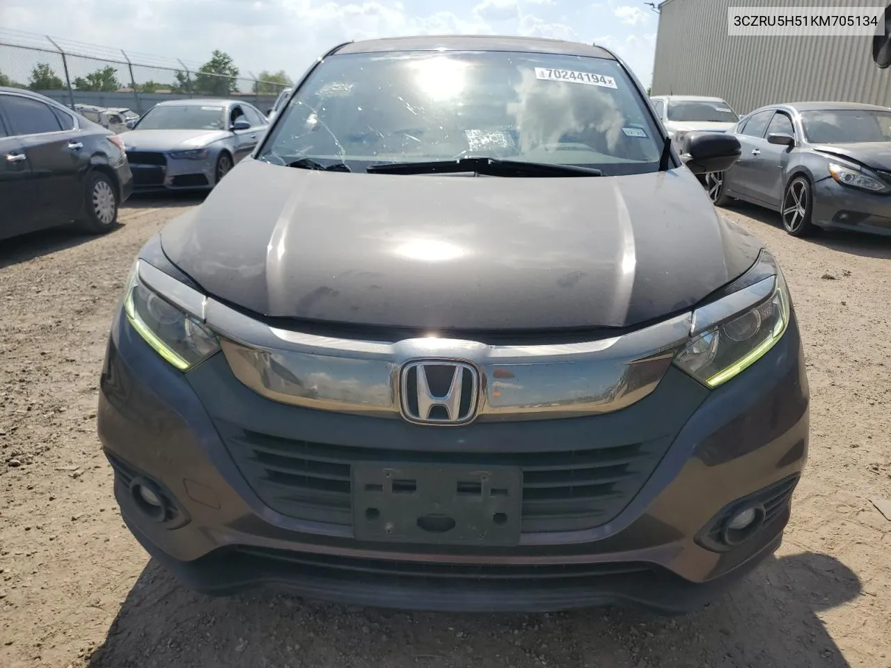 2019 Honda Hr-V Ex VIN: 3CZRU5H51KM705134 Lot: 70244194