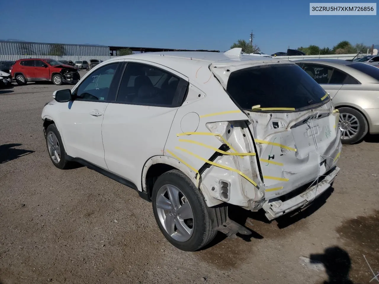 2019 Honda Hr-V Exl VIN: 3CZRU5H7XKM726856 Lot: 70693694