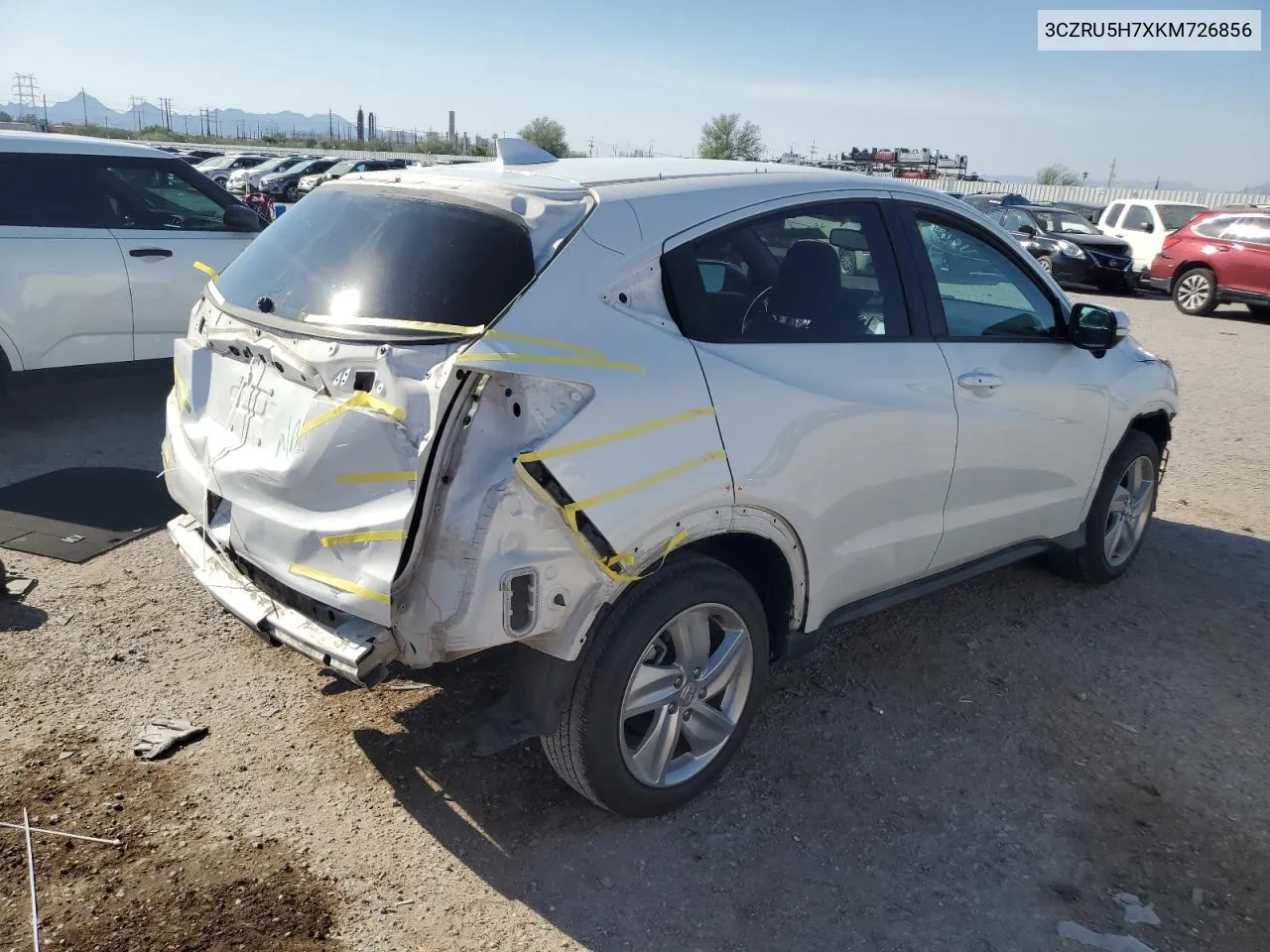 2019 Honda Hr-V Exl VIN: 3CZRU5H7XKM726856 Lot: 70693694