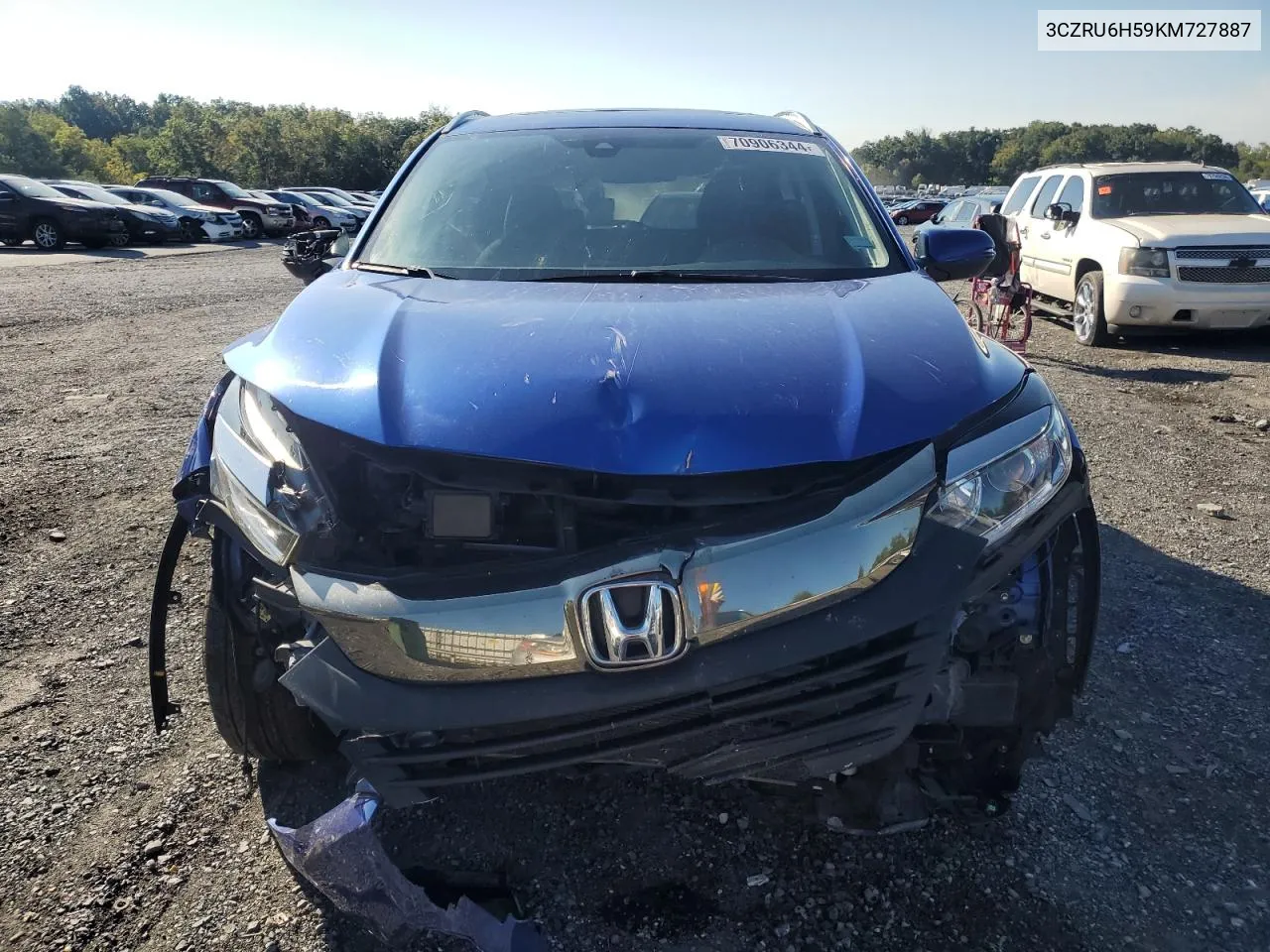 2019 Honda Hr-V Ex VIN: 3CZRU6H59KM727887 Lot: 70906344