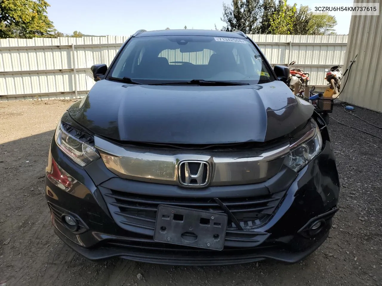 2019 Honda Hr-V Ex VIN: 3CZRU6H54KM737615 Lot: 71342504