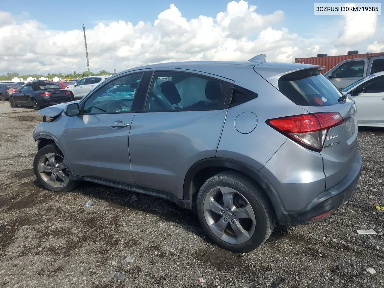 2019 Honda Hr-V Lx VIN: 3CZRU5H30KM719685 Lot: 71607234