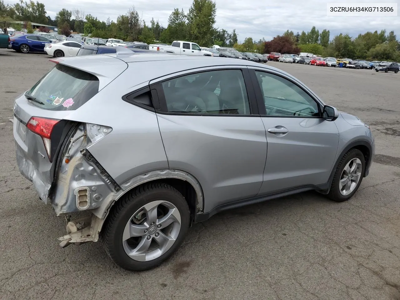 2019 Honda Hr-V Lx VIN: 3CZRU6H34KG713506 Lot: 72019784