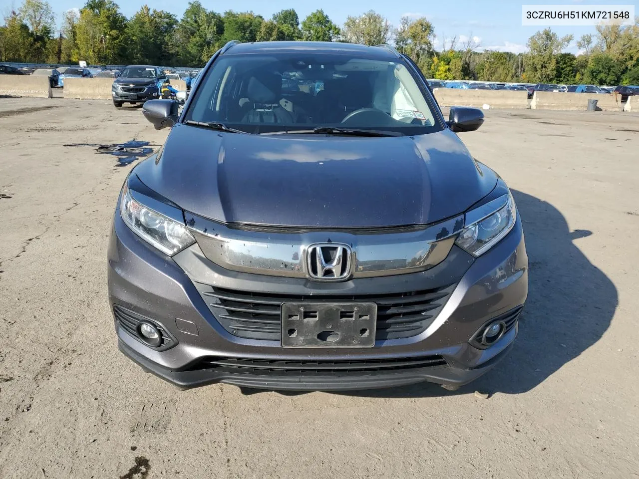 2019 Honda Hr-V Ex VIN: 3CZRU6H51KM721548 Lot: 72510664