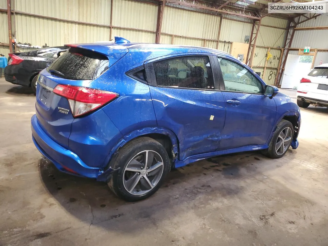 2019 Honda Hr-V Touring VIN: 3CZRU6H92KM104243 Lot: 72526424