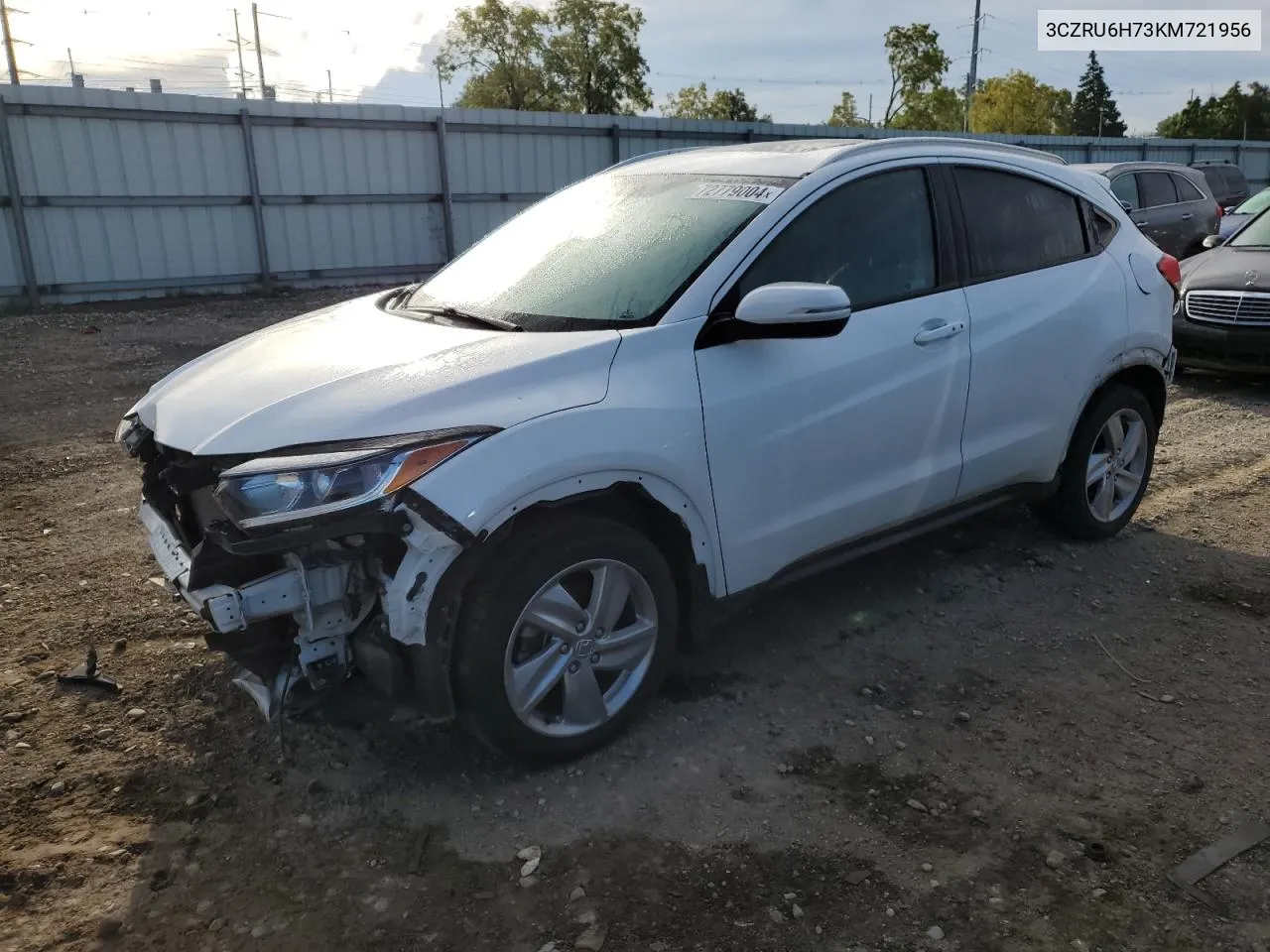 2019 Honda Hr-V Exl VIN: 3CZRU6H73KM721956 Lot: 72779004