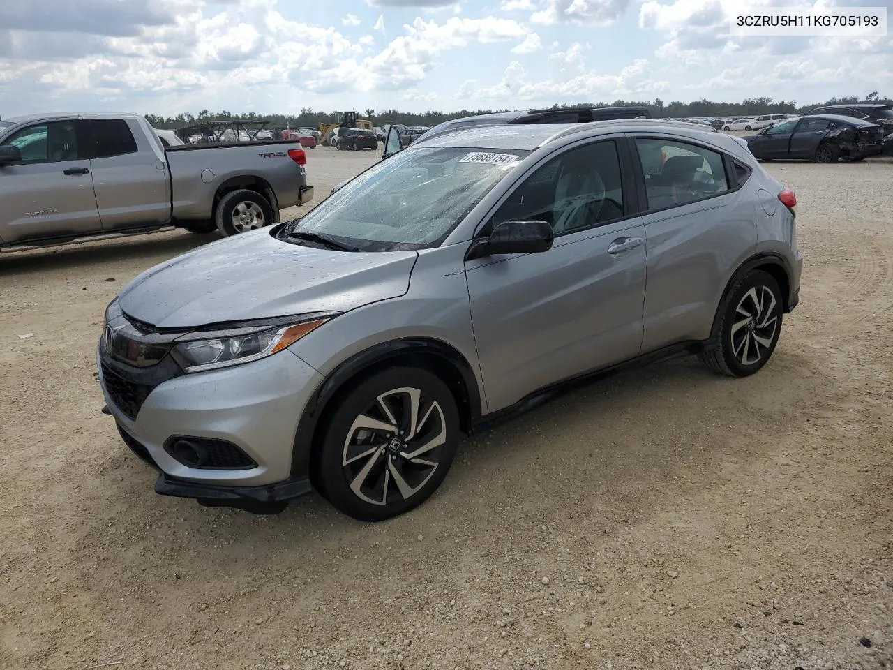 2019 Honda Hr-V Sport VIN: 3CZRU5H11KG705193 Lot: 73839154