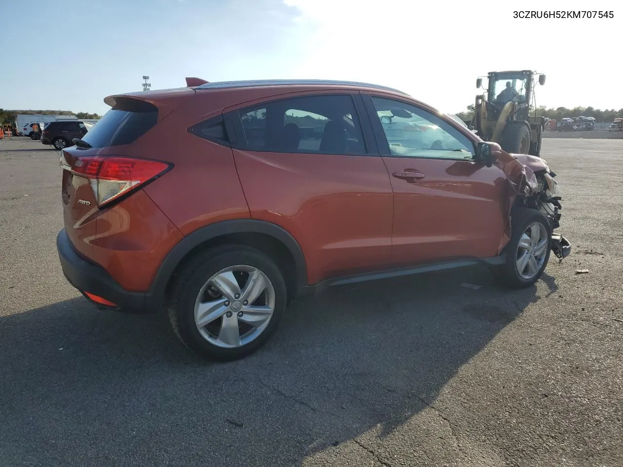 2019 Honda Hr-V Ex VIN: 3CZRU6H52KM707545 Lot: 74100564