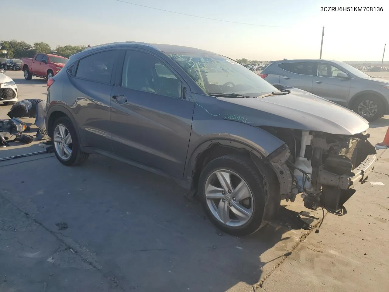 2019 Honda Hr-V Ex VIN: 3CZRU6H51KM708136 Lot: 74299424