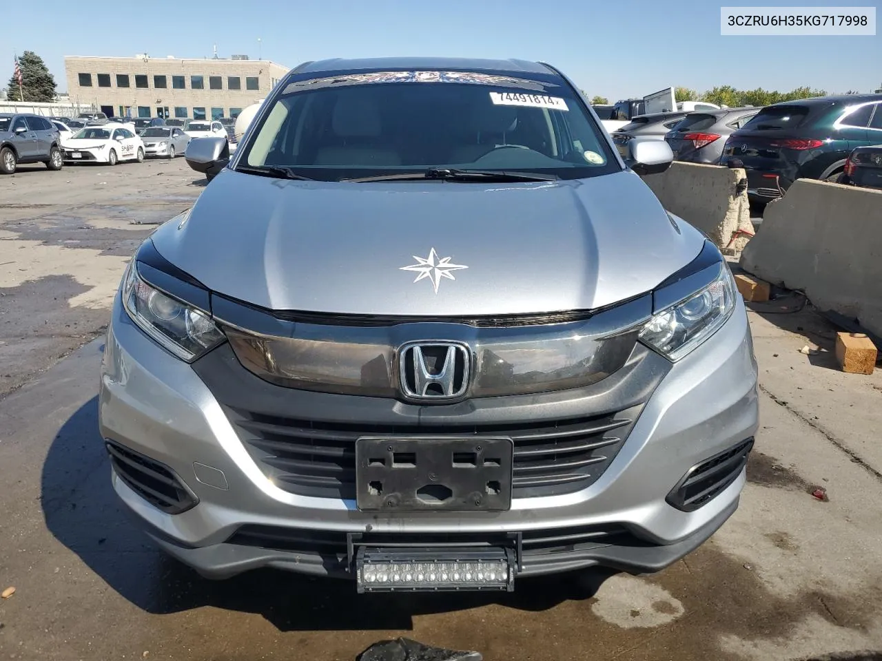 2019 Honda Hr-V Lx VIN: 3CZRU6H35KG717998 Lot: 74491814