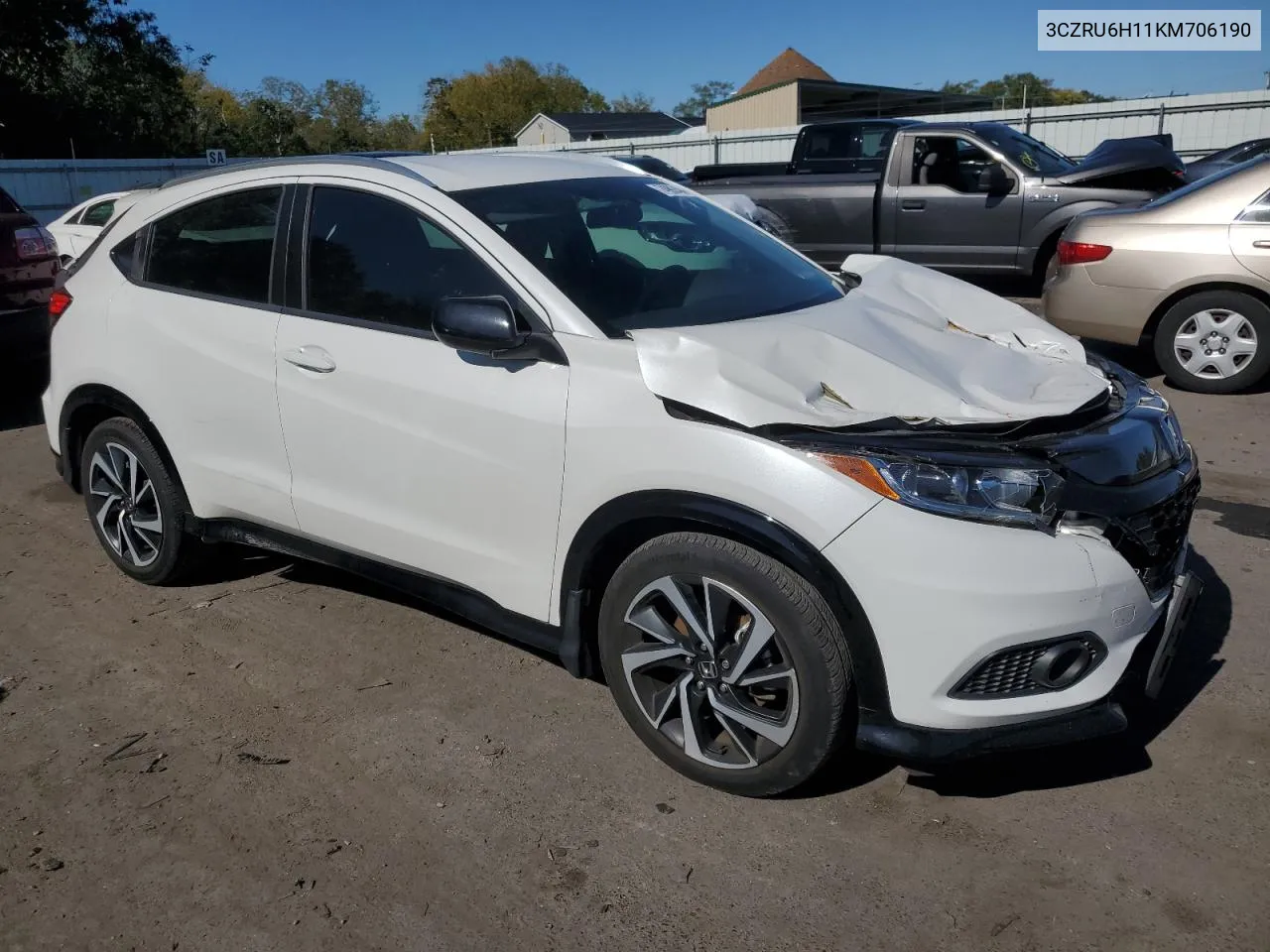 2019 Honda Hr-V Sport VIN: 3CZRU6H11KM706190 Lot: 74992494