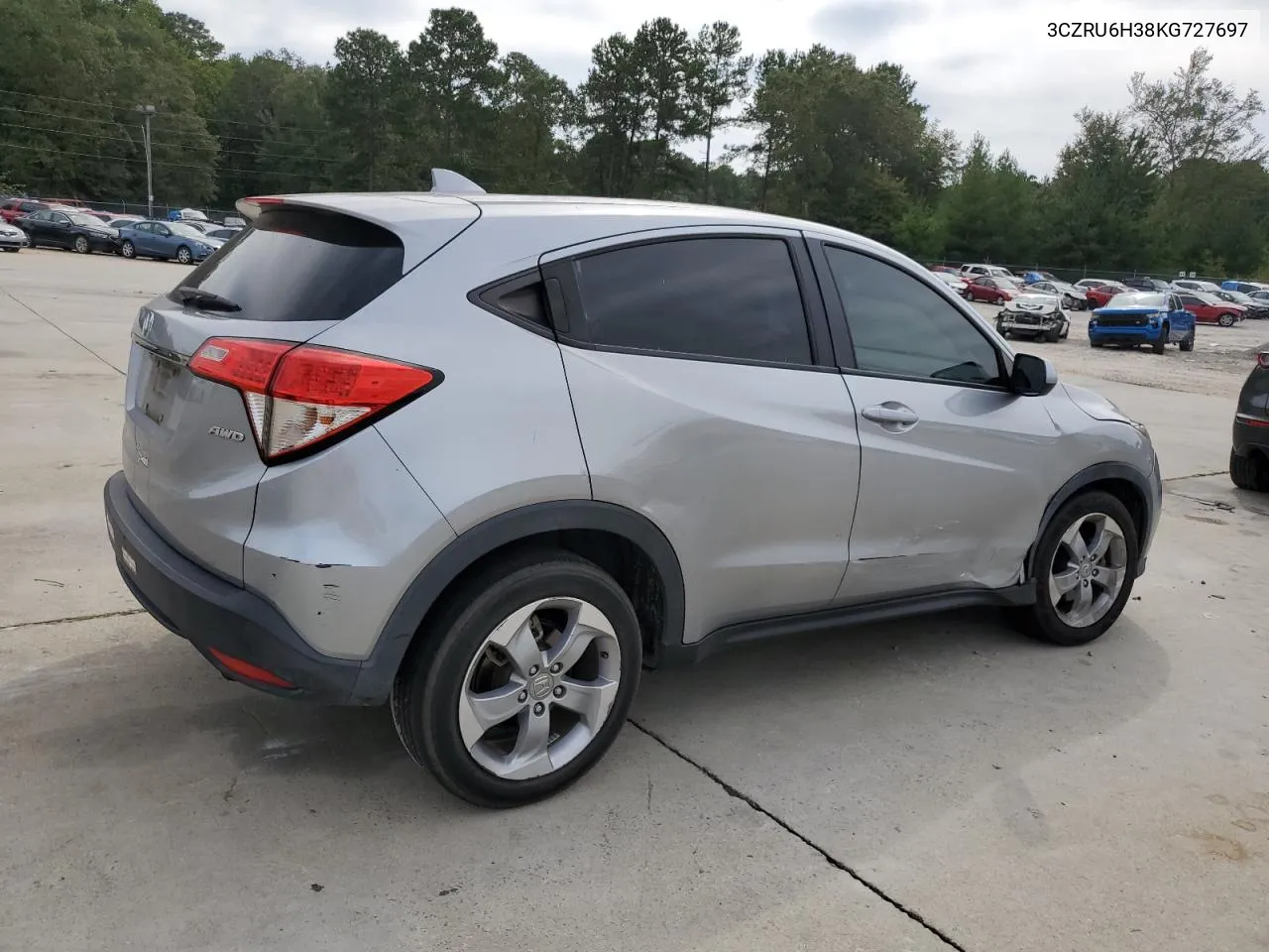 2019 Honda Hr-V Lx VIN: 3CZRU6H38KG727697 Lot: 75022834