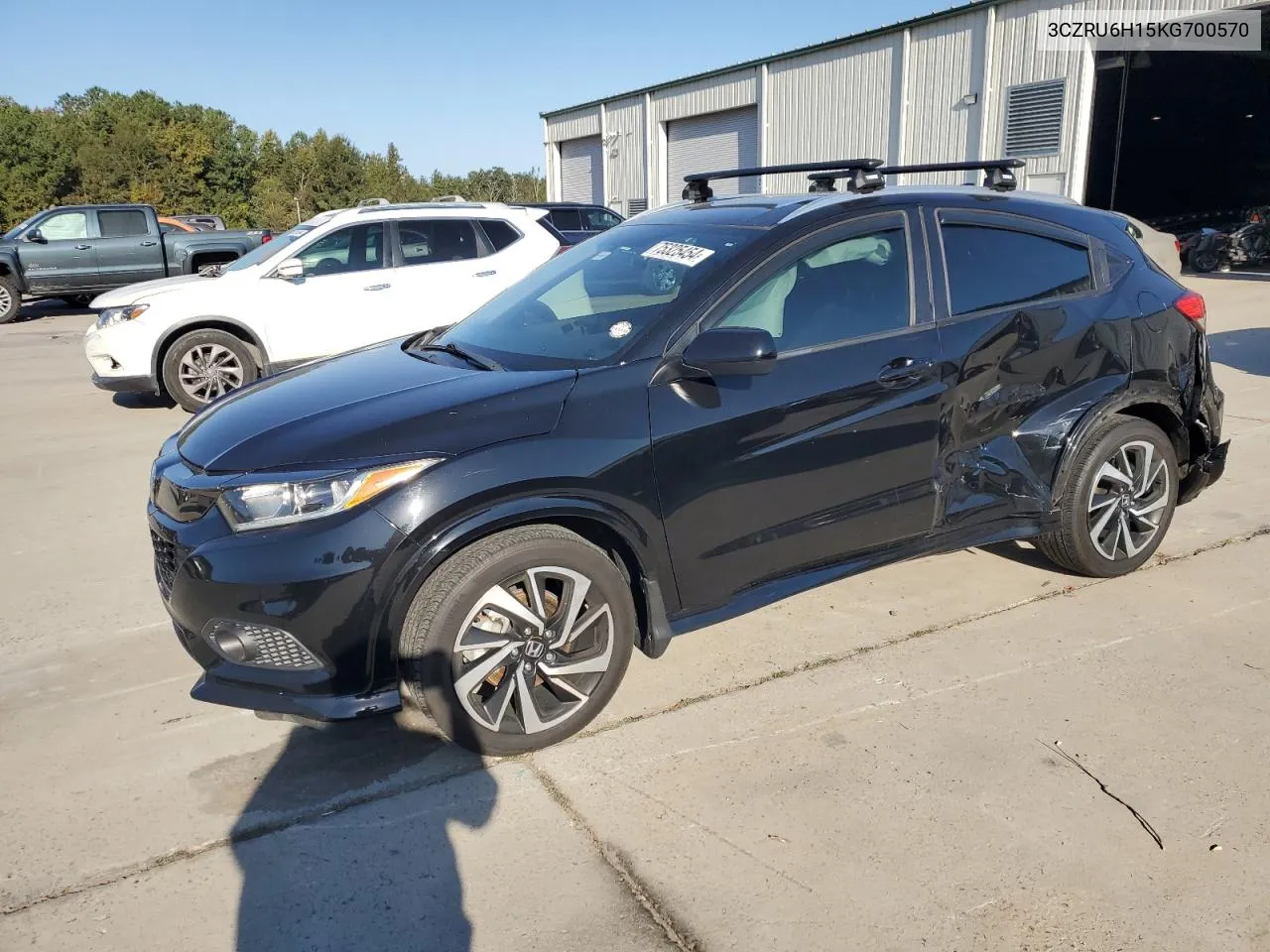 2019 Honda Hr-V Sport VIN: 3CZRU6H15KG700570 Lot: 75325454