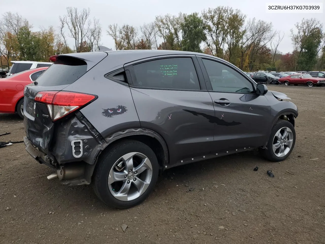 2019 Honda Hr-V Lx VIN: 3CZRU6H37KG703939 Lot: 75534474