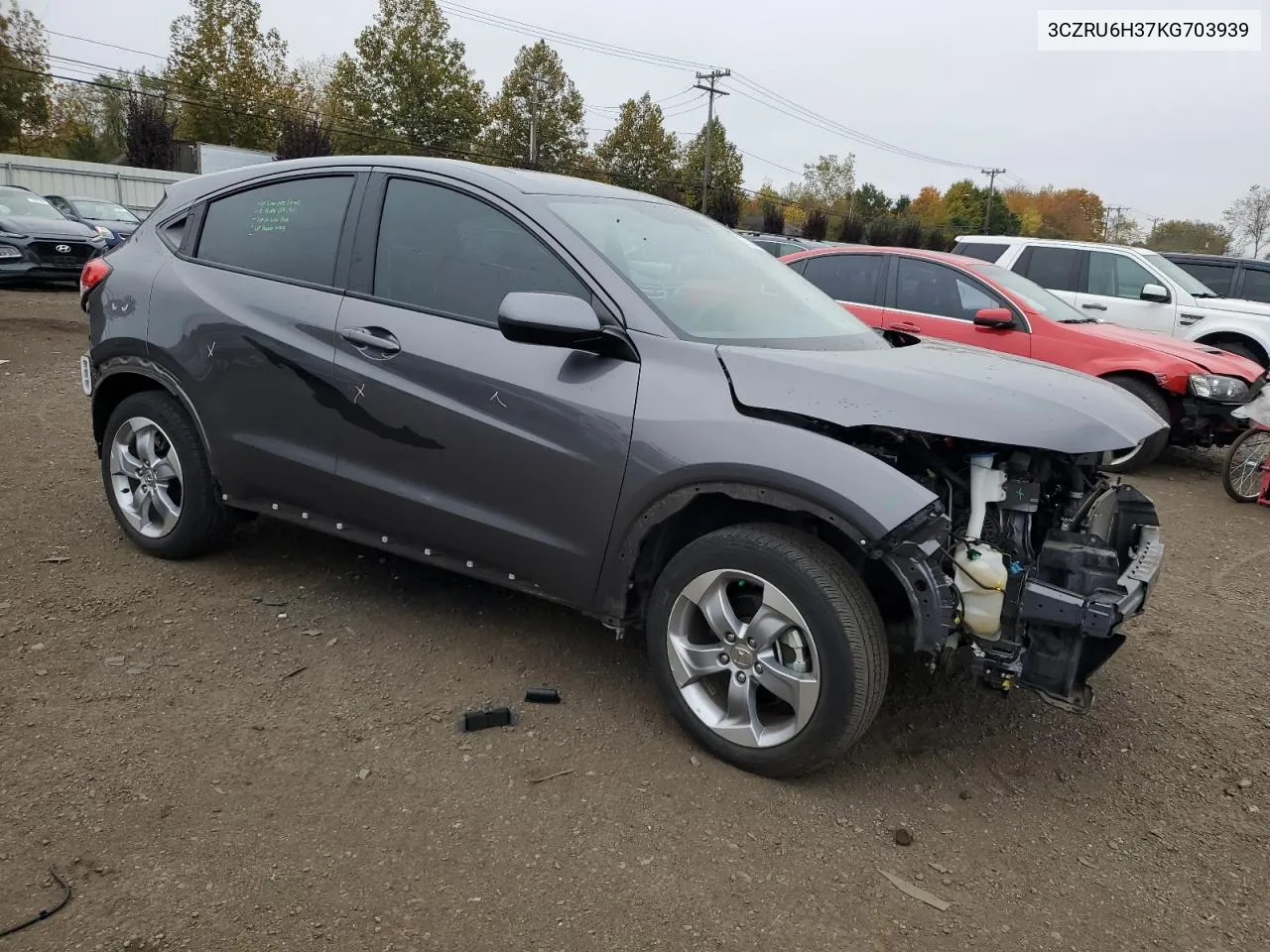 2019 Honda Hr-V Lx VIN: 3CZRU6H37KG703939 Lot: 75534474