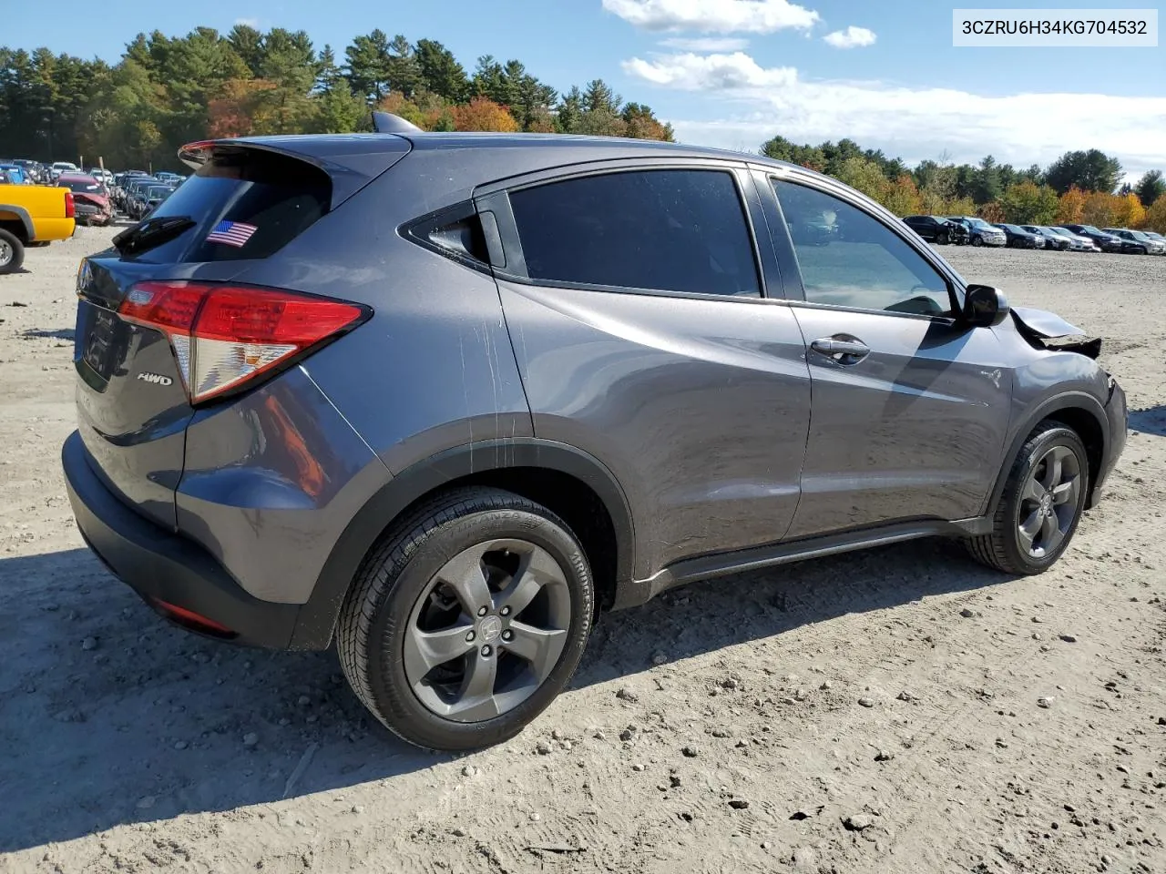 2019 Honda Hr-V Lx VIN: 3CZRU6H34KG704532 Lot: 75596934