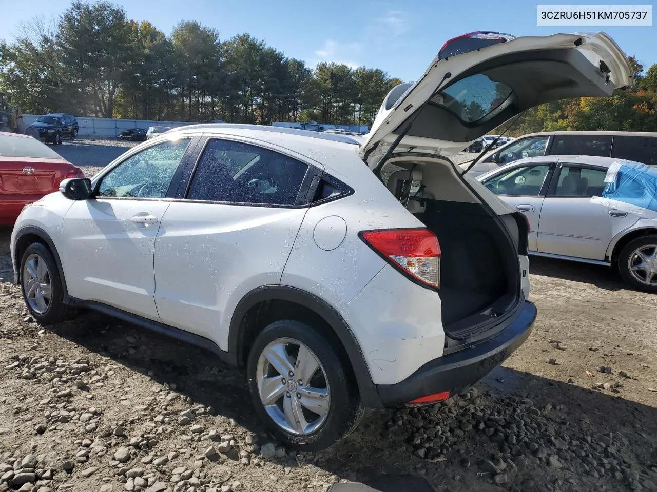 2019 Honda Hr-V Ex VIN: 3CZRU6H51KM705737 Lot: 76305504