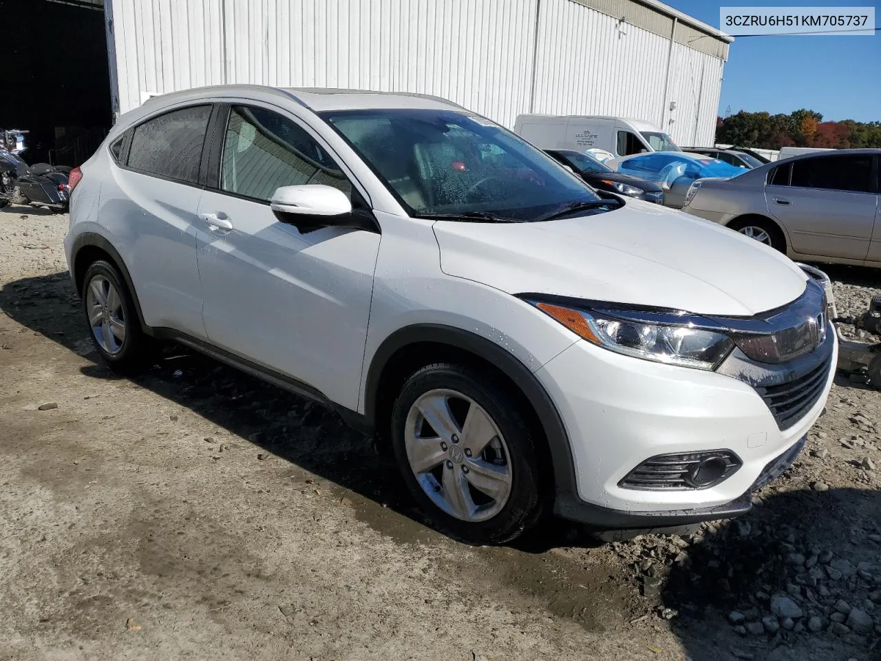 2019 Honda Hr-V Ex VIN: 3CZRU6H51KM705737 Lot: 76305504