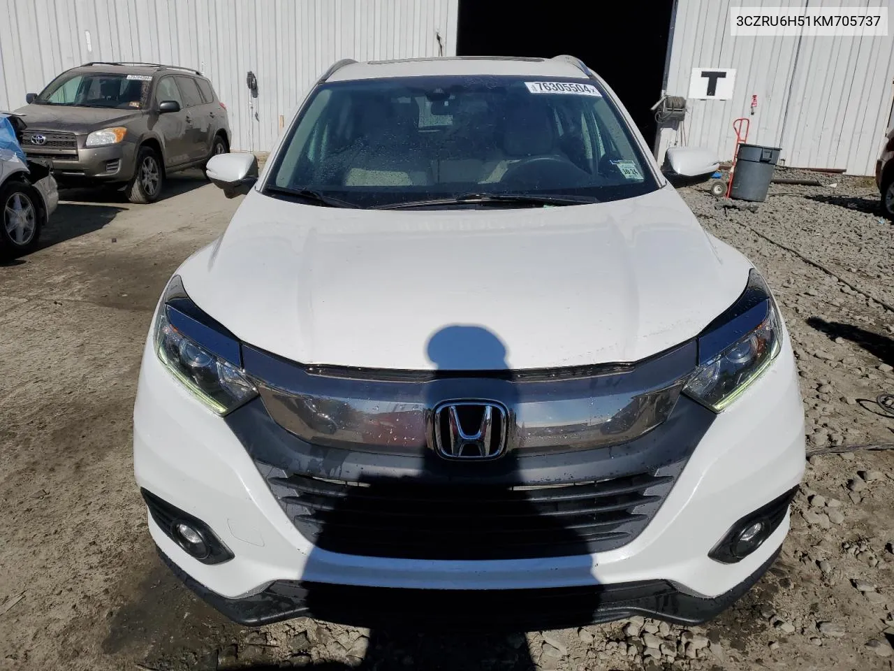 2019 Honda Hr-V Ex VIN: 3CZRU6H51KM705737 Lot: 76305504