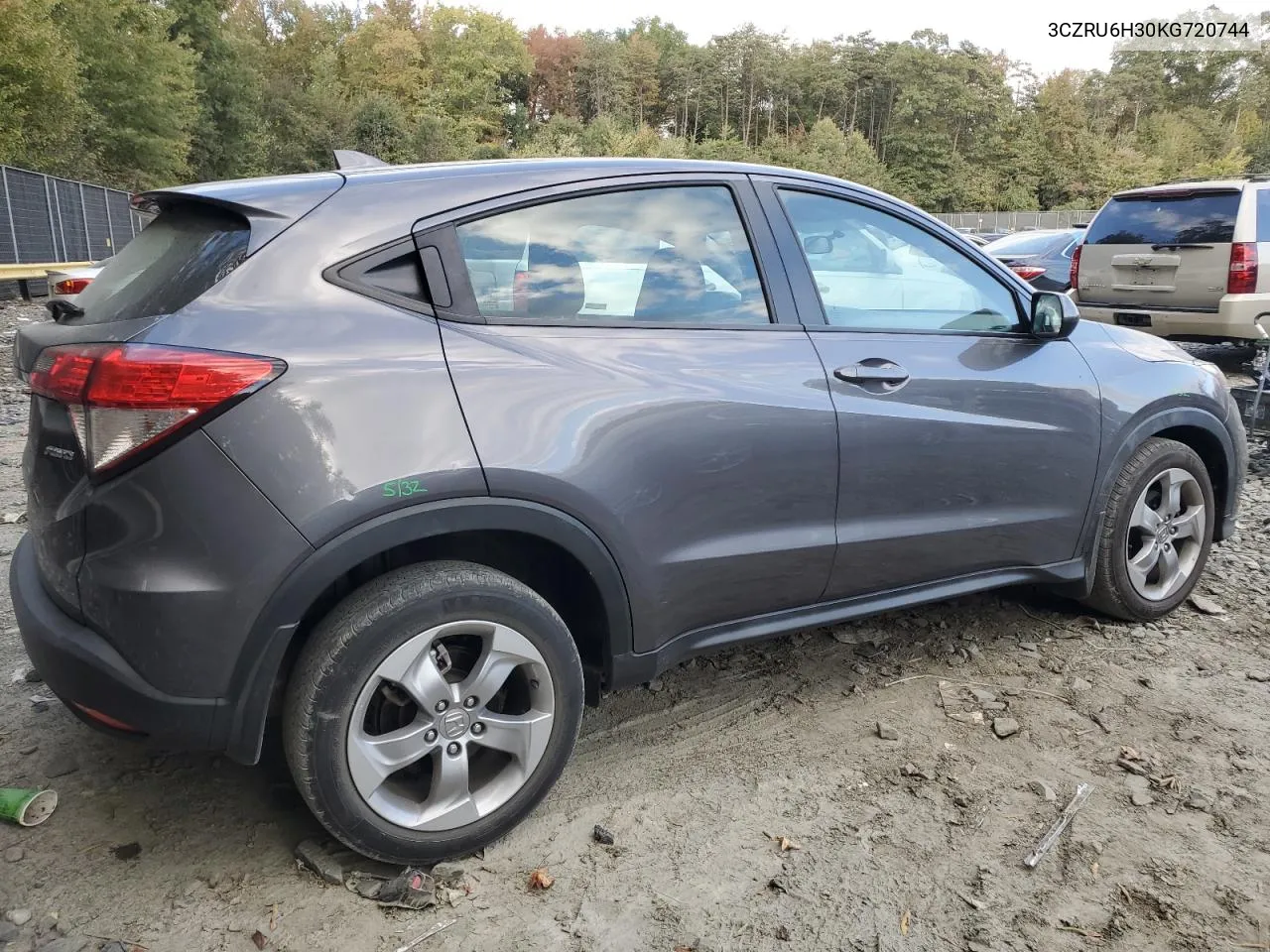 2019 Honda Hr-V Lx VIN: 3CZRU6H30KG720744 Lot: 76416504