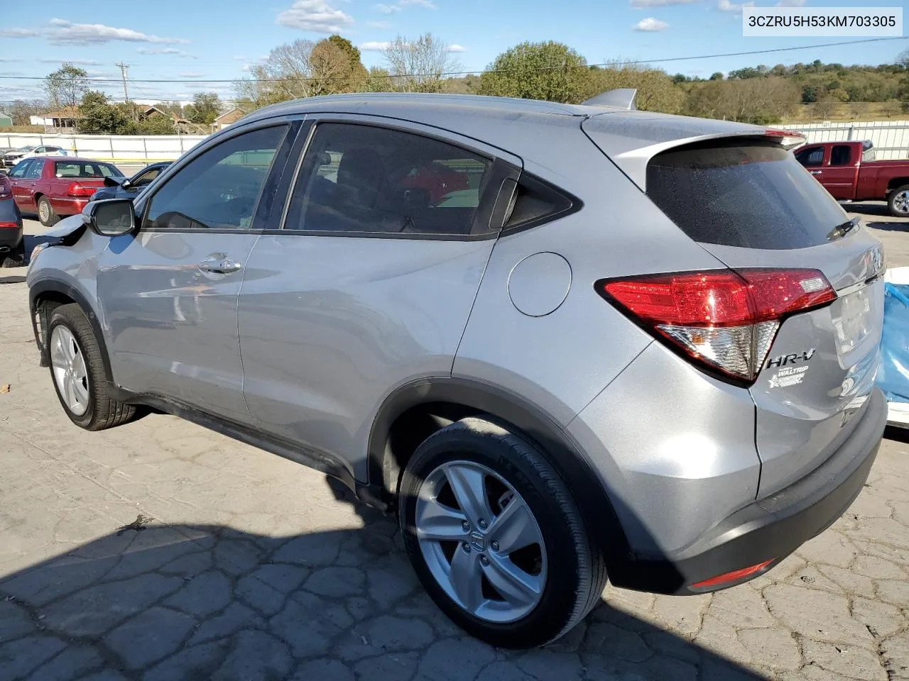 2019 Honda Hr-V Ex VIN: 3CZRU5H53KM703305 Lot: 76563644