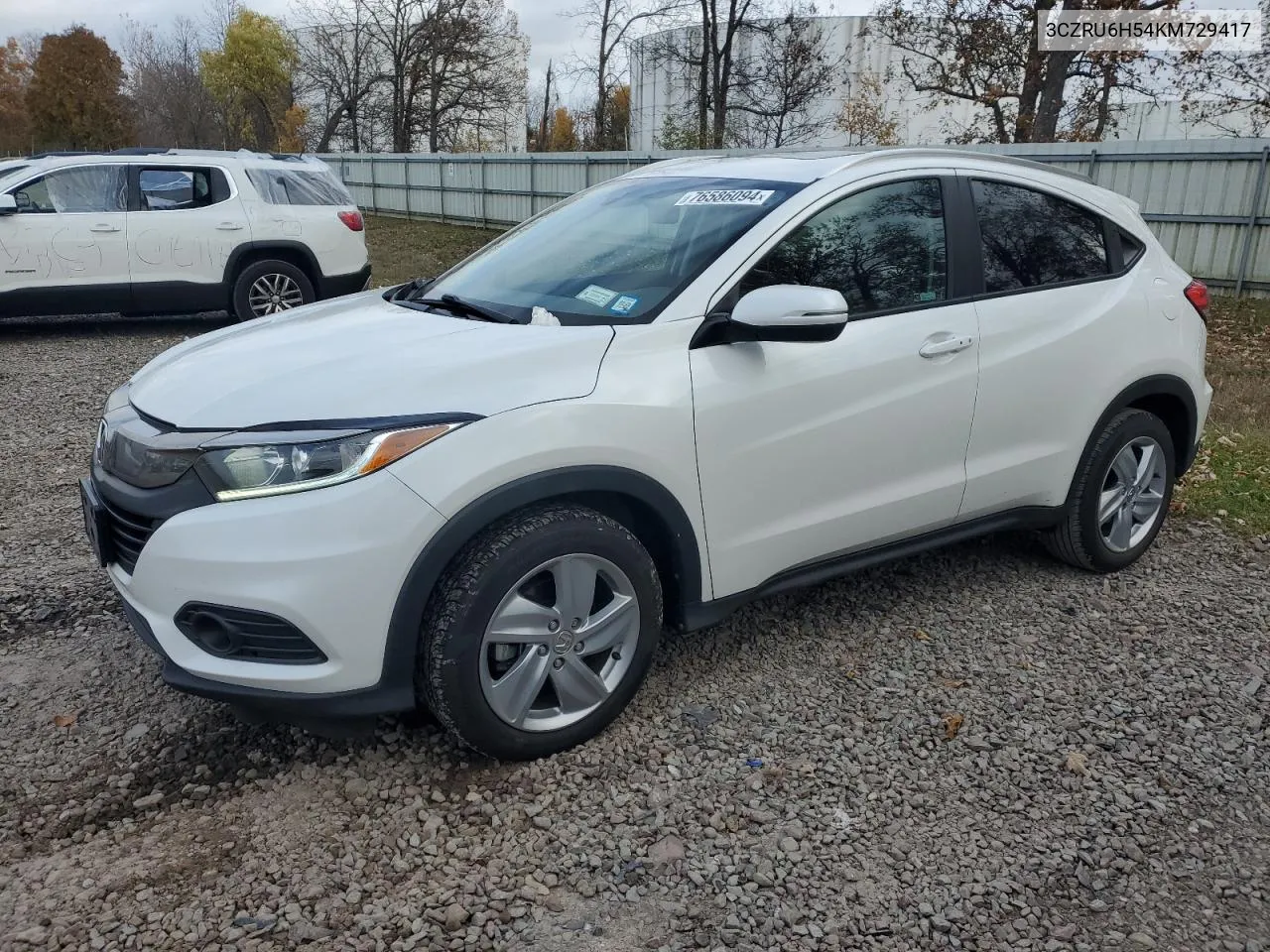 2019 Honda Hr-V Ex VIN: 3CZRU6H54KM729417 Lot: 76586094