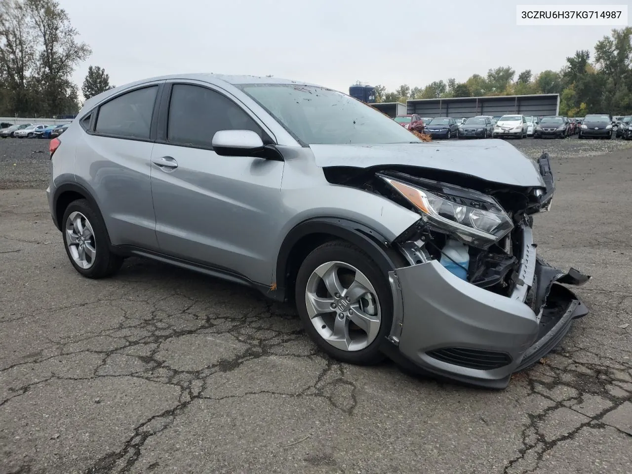 2019 Honda Hr-V Lx VIN: 3CZRU6H37KG714987 Lot: 76631494