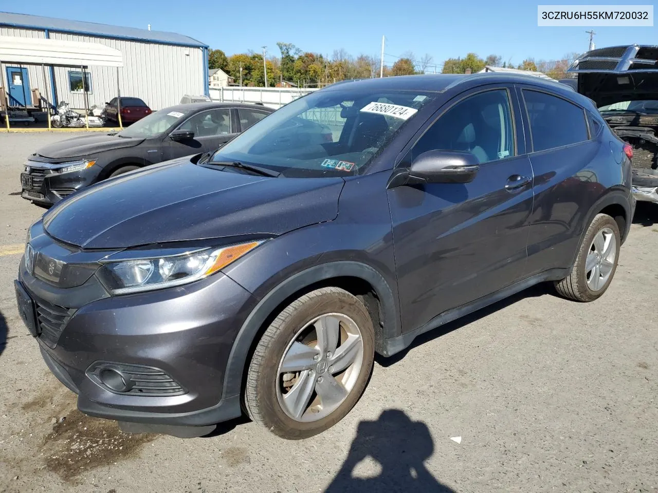 2019 Honda Hr-V Ex VIN: 3CZRU6H55KM720032 Lot: 76880124