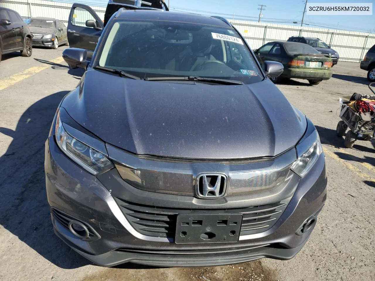 2019 Honda Hr-V Ex VIN: 3CZRU6H55KM720032 Lot: 76880124