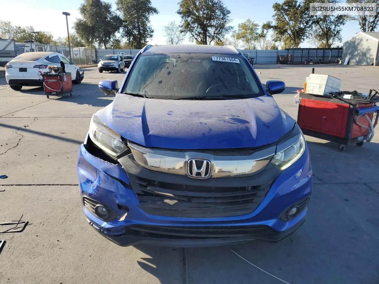 2019 Honda Hr-V Ex VIN: 3CZRU5H55KM708523 Lot: 77361304