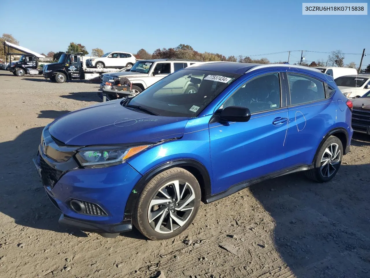 2019 Honda Hr-V Sport VIN: 3CZRU6H18KG715838 Lot: 77537434