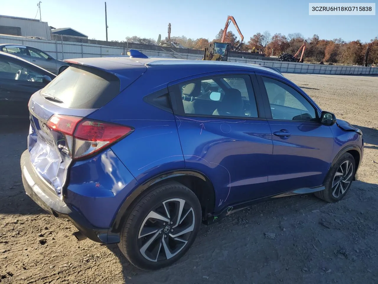 2019 Honda Hr-V Sport VIN: 3CZRU6H18KG715838 Lot: 77537434