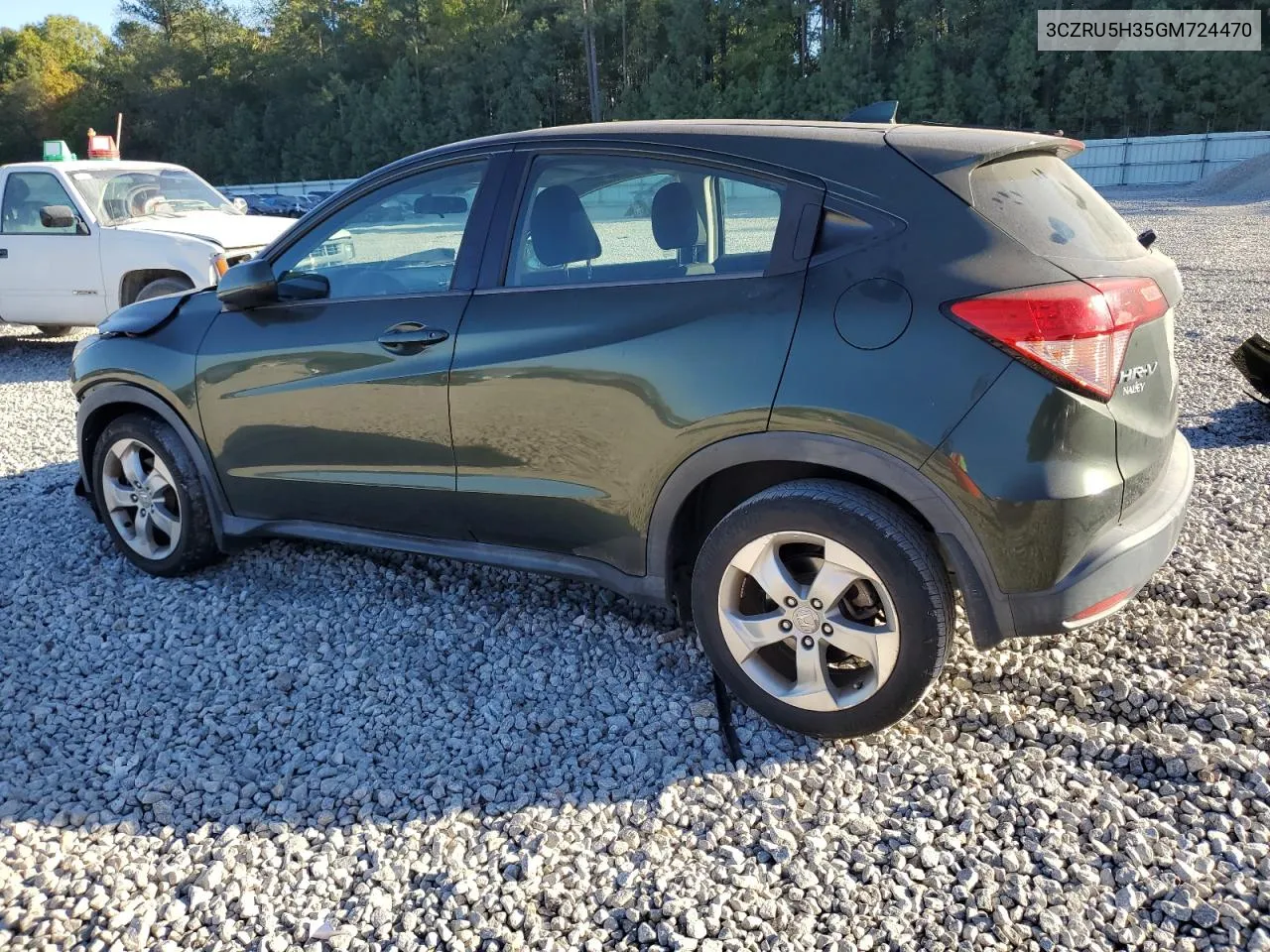 2019 Honda Hr-V Lx VIN: 3CZRU5H35GM724470 Lot: 77556834