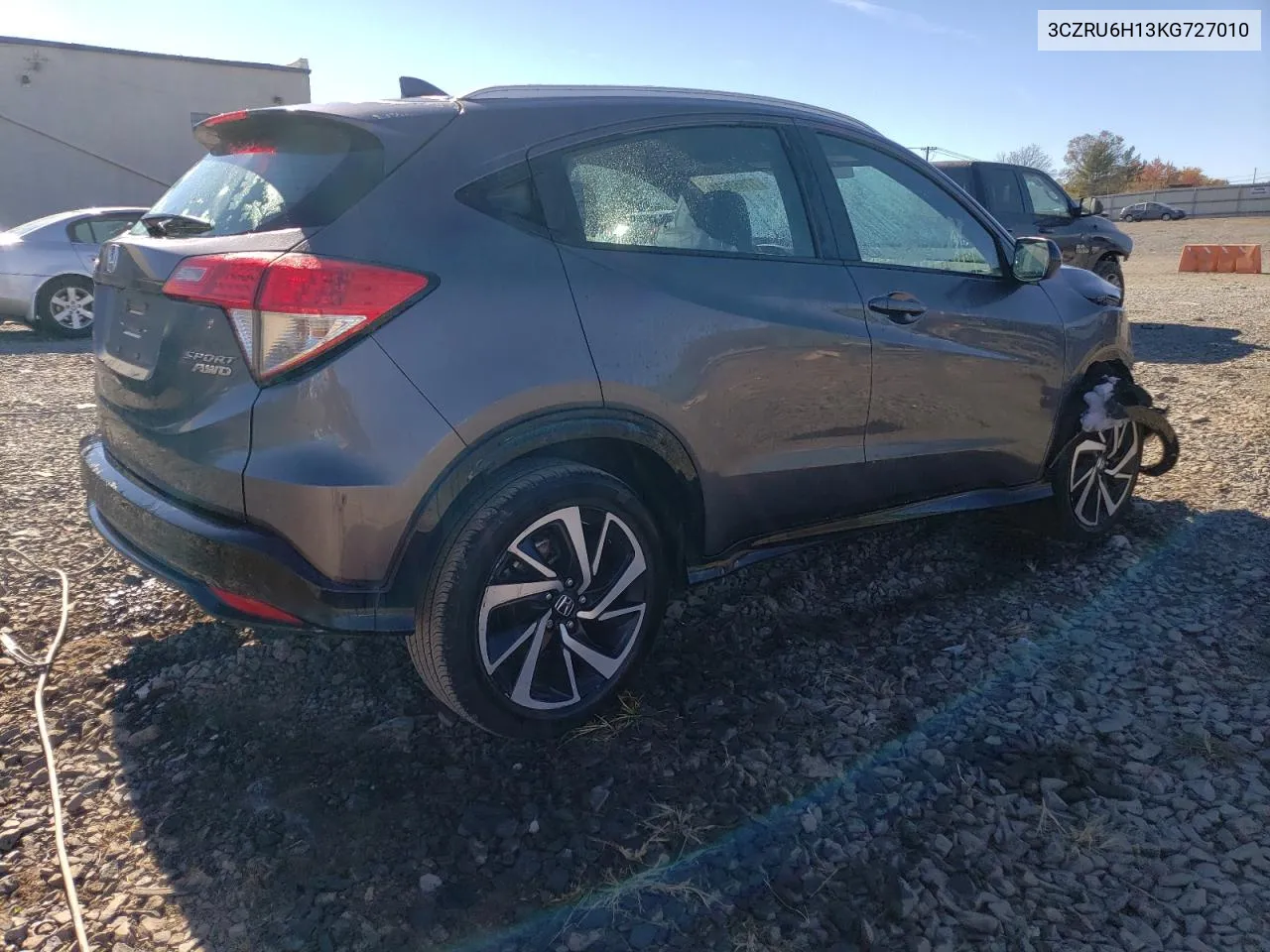 2019 Honda Hr-V Sport VIN: 3CZRU6H13KG727010 Lot: 77557634