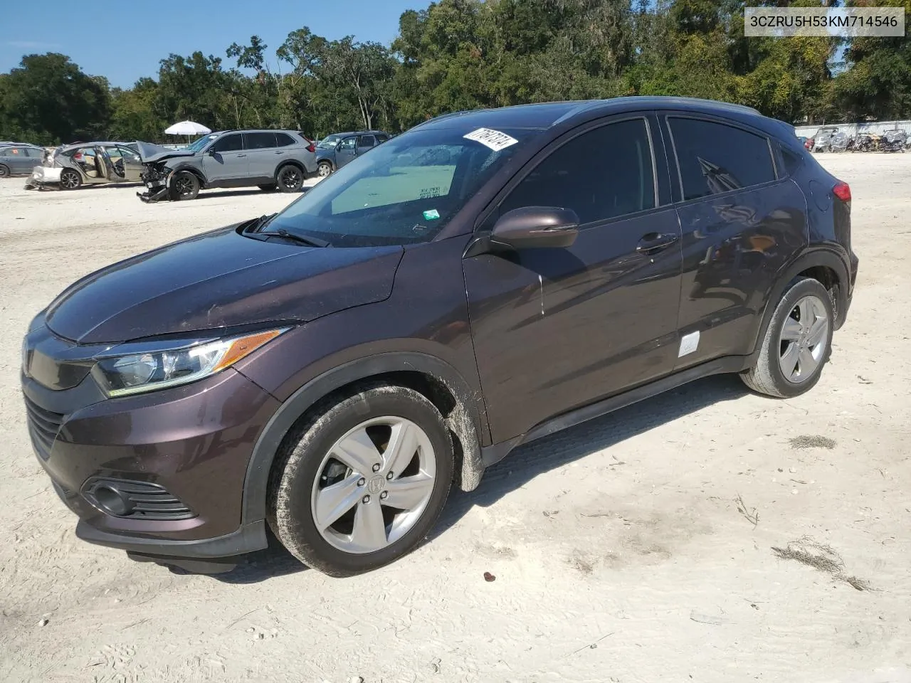 2019 Honda Hr-V Ex VIN: 3CZRU5H53KM714546 Lot: 77647374