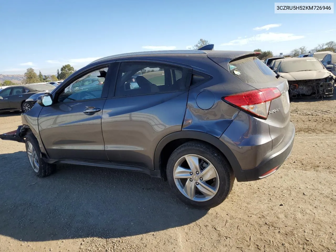 2019 Honda Hr-V Ex VIN: 3CZRU5H52KM726946 Lot: 77713154