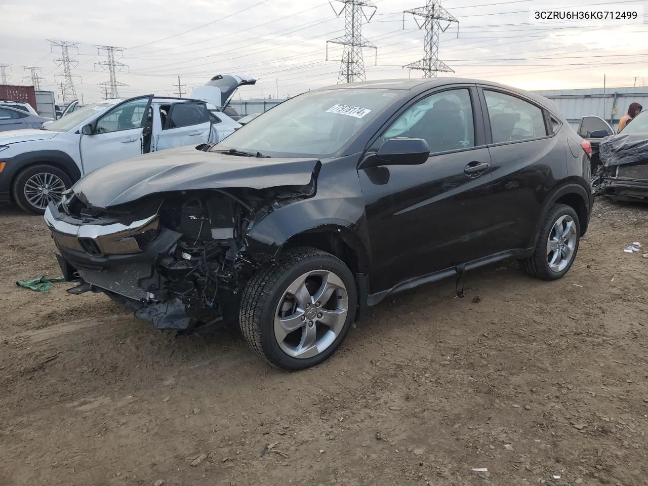 2019 Honda Hr-V Lx VIN: 3CZRU6H36KG712499 Lot: 77978174