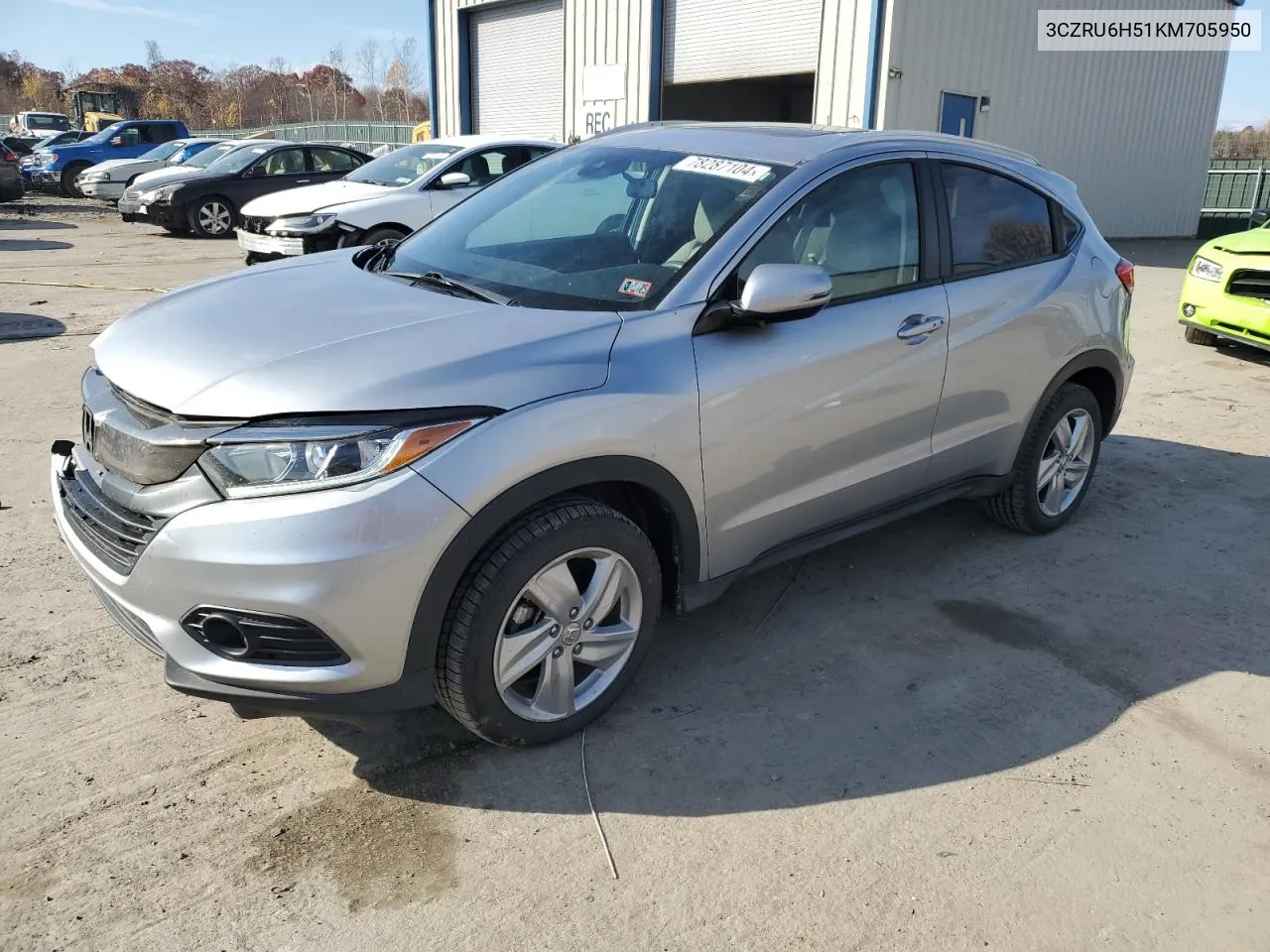 2019 Honda Hr-V Ex VIN: 3CZRU6H51KM705950 Lot: 78287104