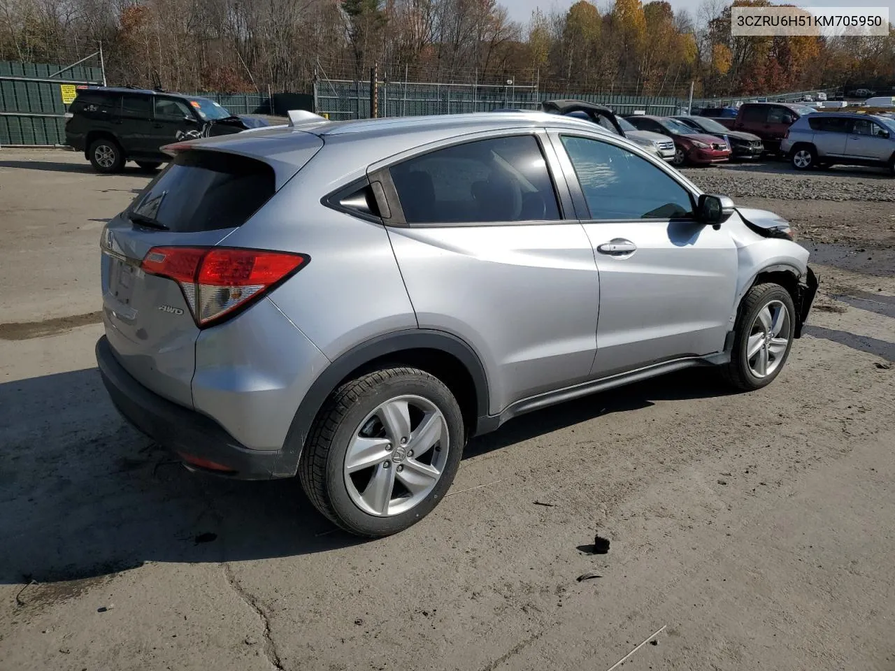 2019 Honda Hr-V Ex VIN: 3CZRU6H51KM705950 Lot: 78287104