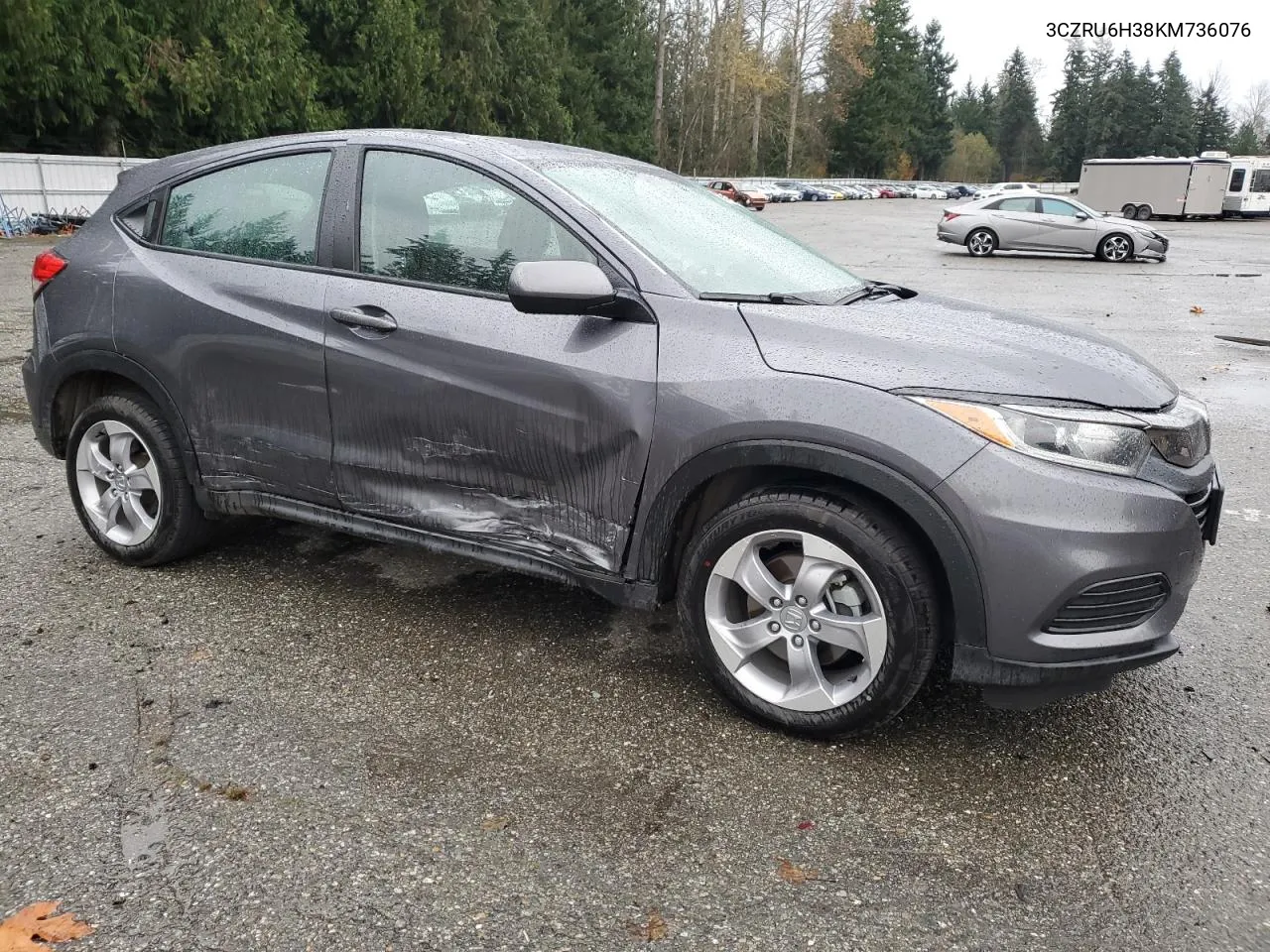 2019 Honda Hr-V Lx VIN: 3CZRU6H38KM736076 Lot: 78472874