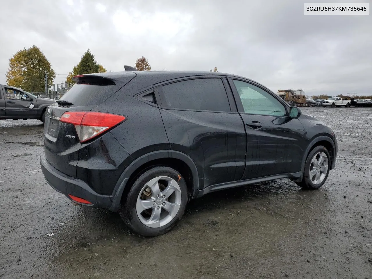 2019 Honda Hr-V Lx VIN: 3CZRU6H37KM735646 Lot: 78612134