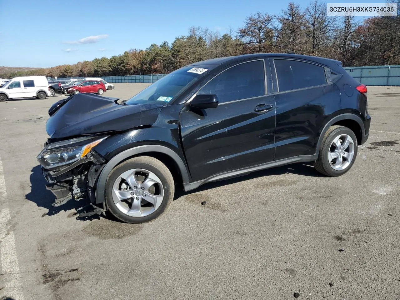 2019 Honda Hr-V Lx VIN: 3CZRU6H3XKG734036 Lot: 78804574