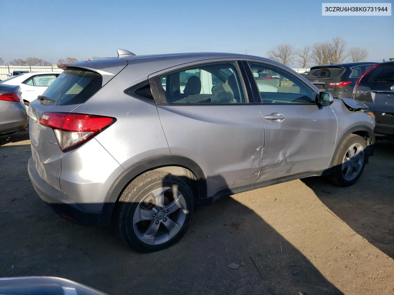 2019 Honda Hr-V Lx VIN: 3CZRU6H38KG731944 Lot: 79706243