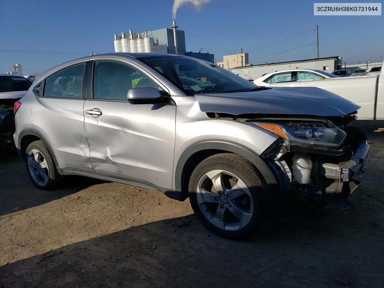 2019 Honda Hr-V Lx VIN: 3CZRU6H38KG731944 Lot: 79706243