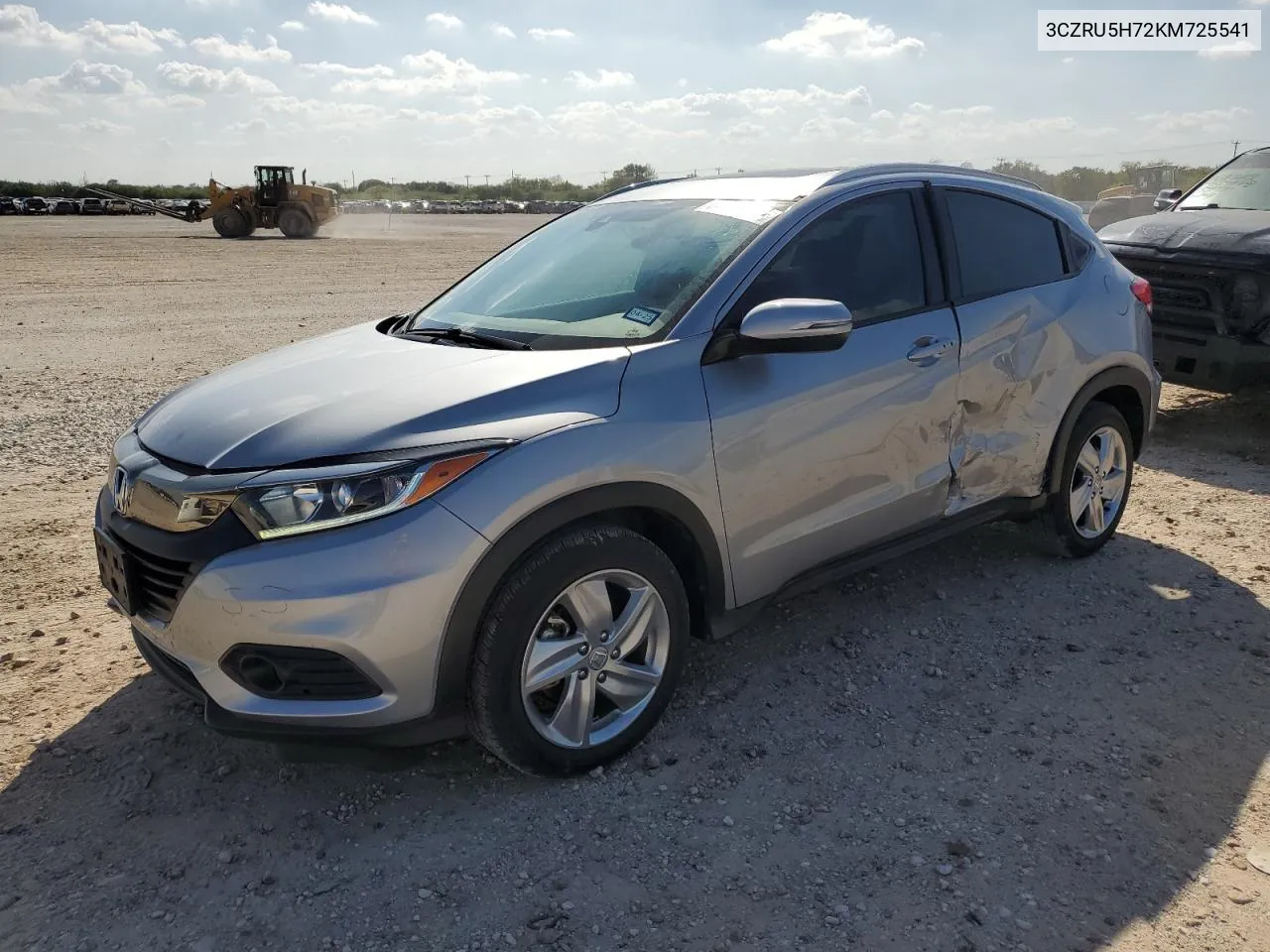 2019 Honda Hr-V Exl VIN: 3CZRU5H72KM725541 Lot: 80321084