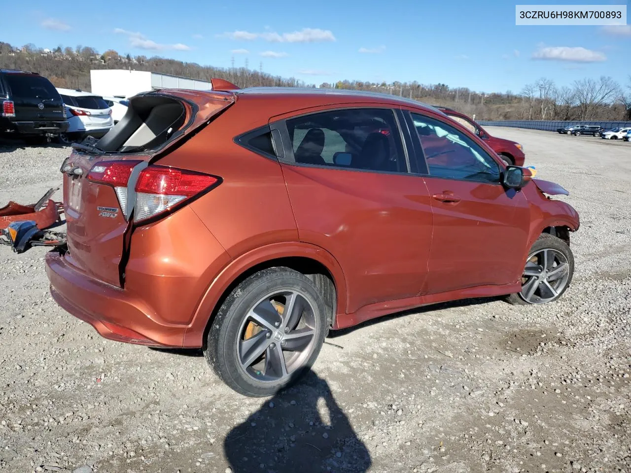 2019 Honda Hr-V Touring VIN: 3CZRU6H98KM700893 Lot: 80388384