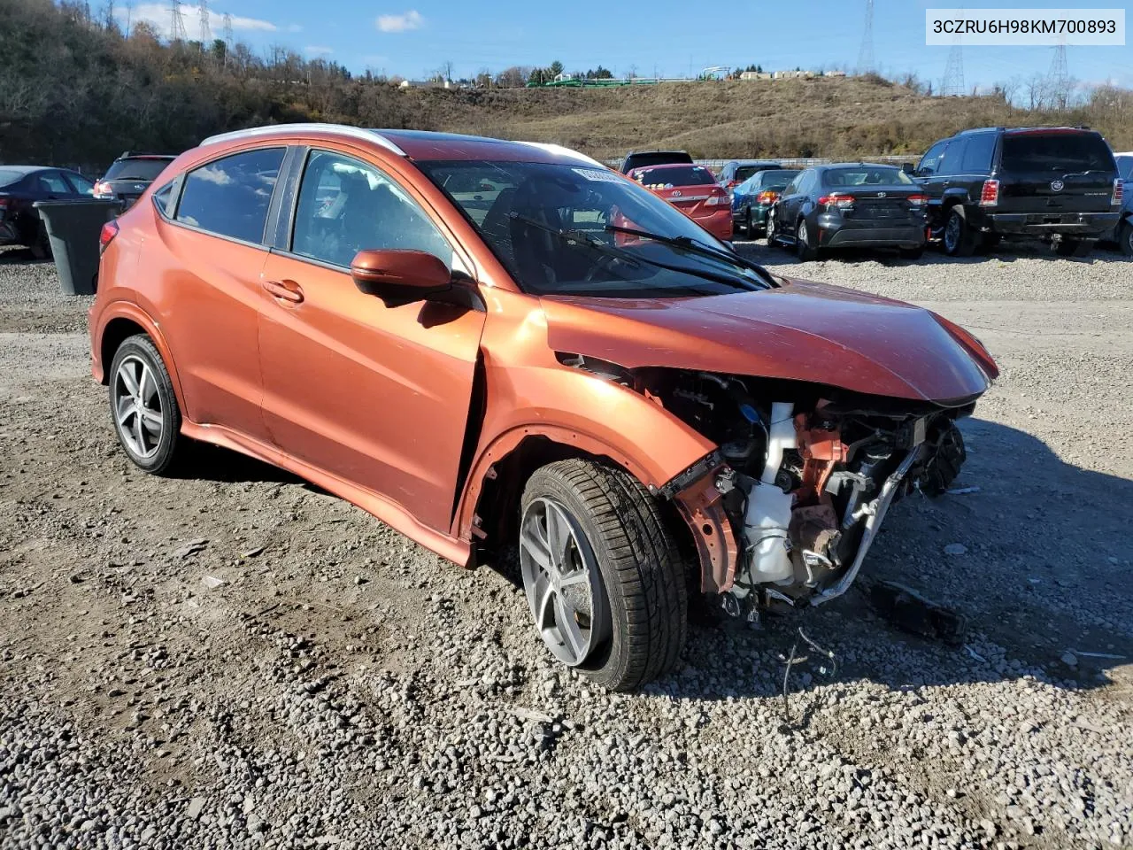 2019 Honda Hr-V Touring VIN: 3CZRU6H98KM700893 Lot: 80388384