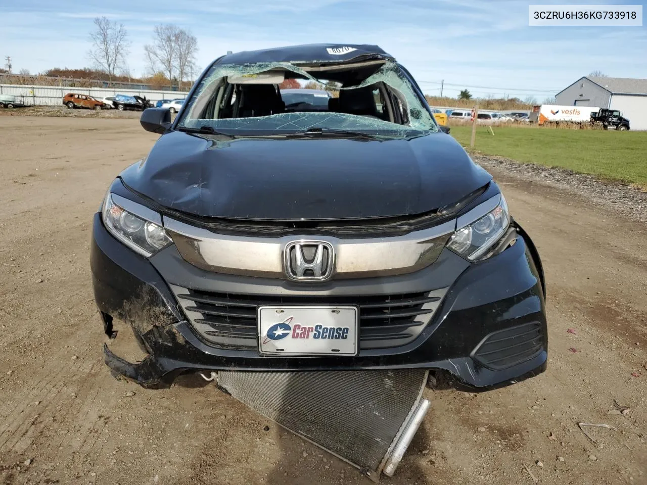 2019 Honda Hr-V Lx VIN: 3CZRU6H36KG733918 Lot: 80701214